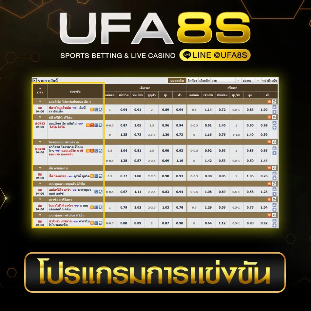 โปรแกรมการแข่งขัน