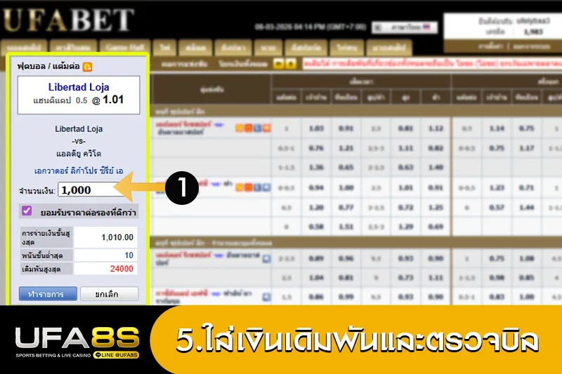 ใส่เงินเดิมพัน