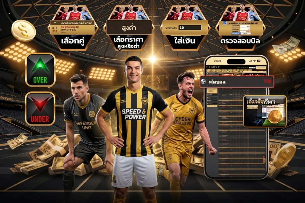 วิธีแทงบอลสูง-ต่ำ